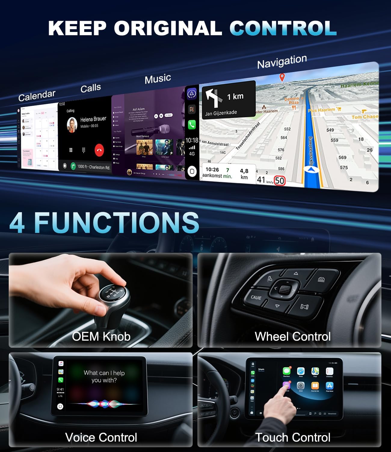 2025 Wireless CarPlay Adapter for Apple, Upgrade Wired to Wireless, Mini USB-C/Type-C Design, Plug and Play, No Delay Bluetooth+WIFI Stable Connection Car Play for iPhone, with Web App and OTA Updates