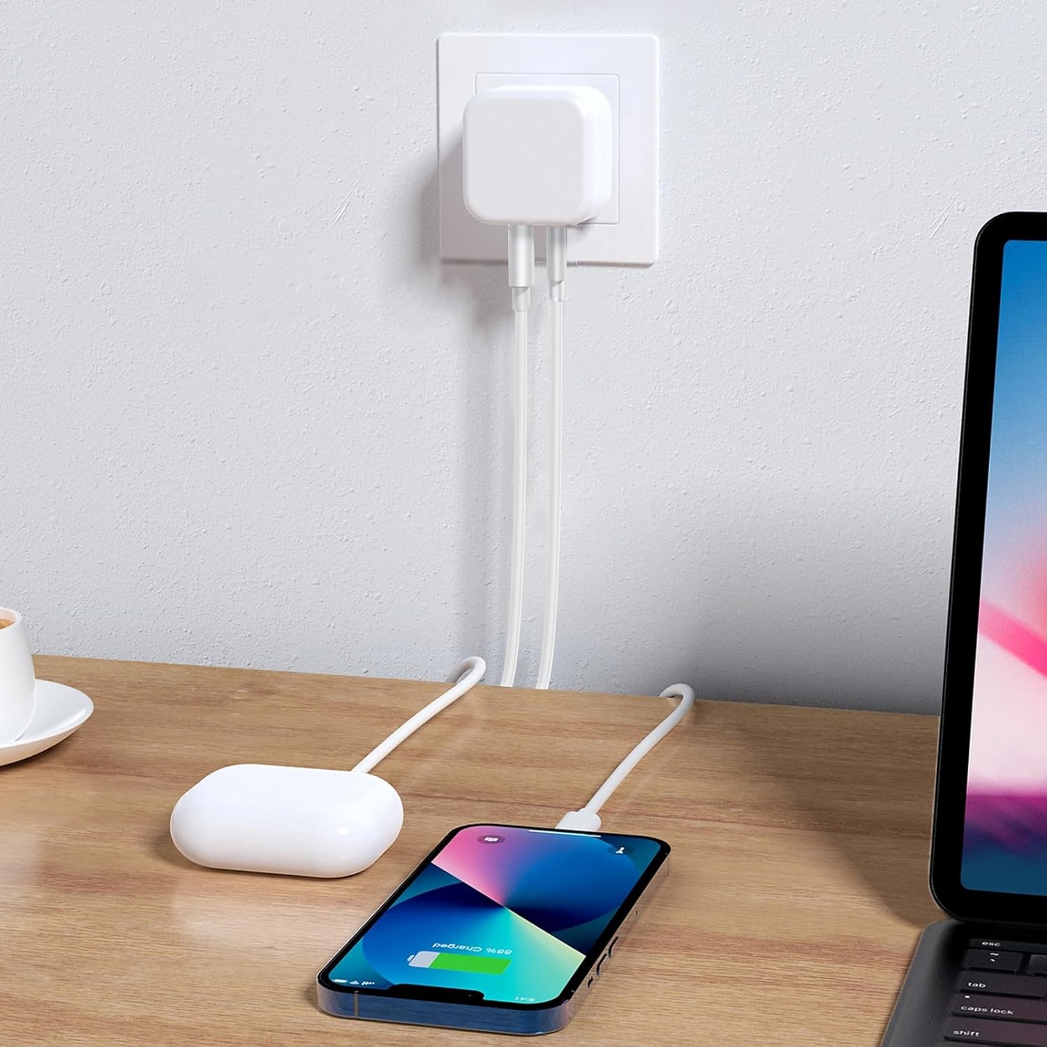 USB C Plug,20W USB C Fast Charger Plug, For iPhone Charger Adaptor UK Compatible with iPhone 16/15/14/14 Plus/14 Pro/14 Pro Max/13 12 11 X XR XS SE/Pad-1Pack